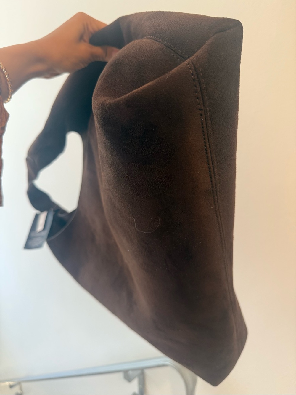 SOLD !!Brand new with tag Gap Brown Suede Hobo Tote Bag - Picture 5 of 5